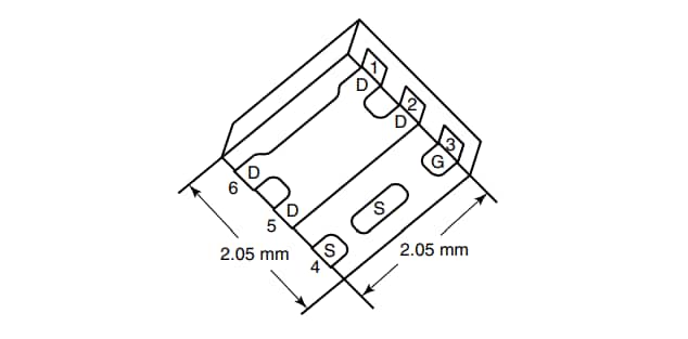 Mechanical Drawing - Vishay Semiconductors PowerPAK SC-70 MOSFETs