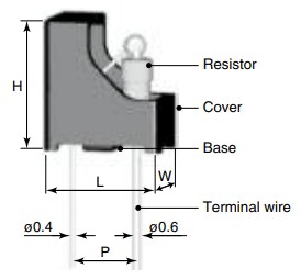 Mechanical Drawing - KOA Speer TPR Temperature Protection Resistors