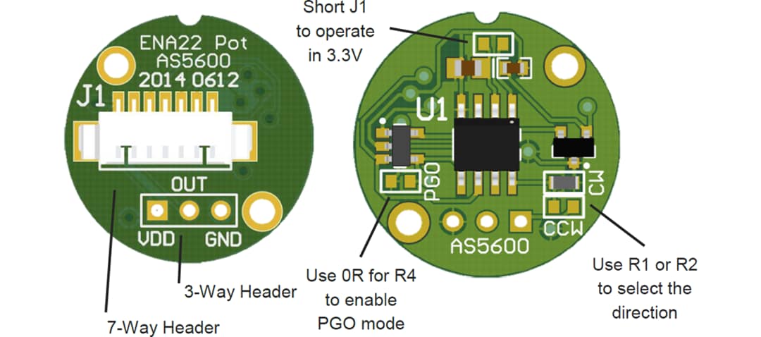 Mechanical Drawing - ams OSRAM AS5600 12-Bit Potentiometer Reference Design