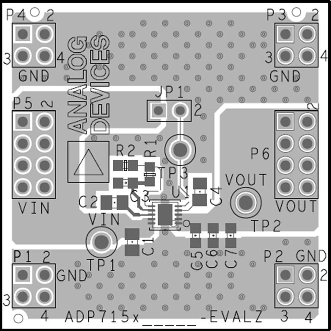 Schematic - Analog Devices Inc. EVAL-ADP7157 Eval for ADP7147 LDOVoltage Regulator