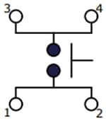 Schematic - E-Switch TL3305 Tactile Switches