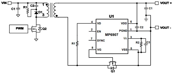 Monolithic Power Systems (MPS) MP6907 Synchronous Switching Controllers