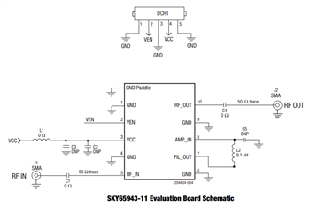 Schematic - Skyworks Solutions Inc. SKY65933-11EK1 & SKY65943-11EK1 Evaluation Boards
