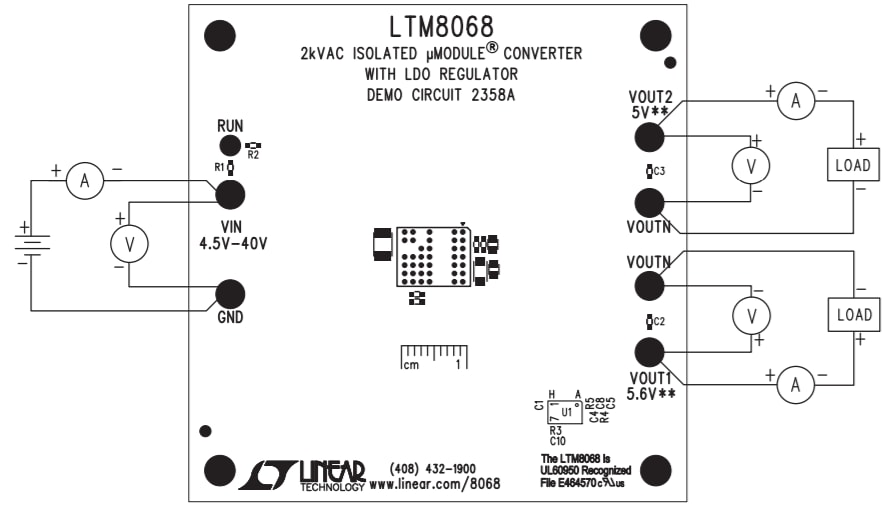 Analog Devices Inc. LTM8068 Demo Board DC2358A