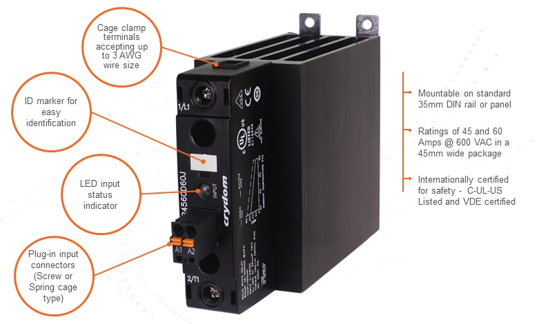 Crydom / Sensata DR45 Solid State Relays