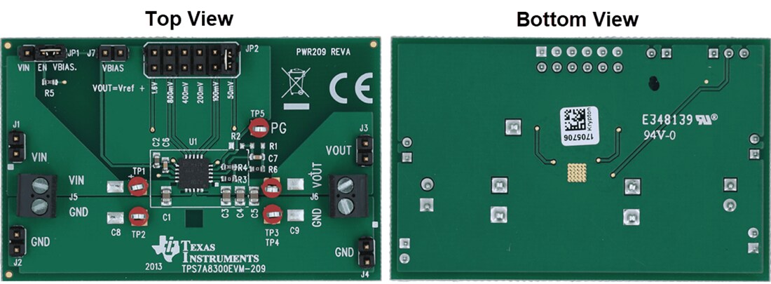Mechanical Drawing - Texas Instruments TPS7A8300EVM-209 Evaluation Module