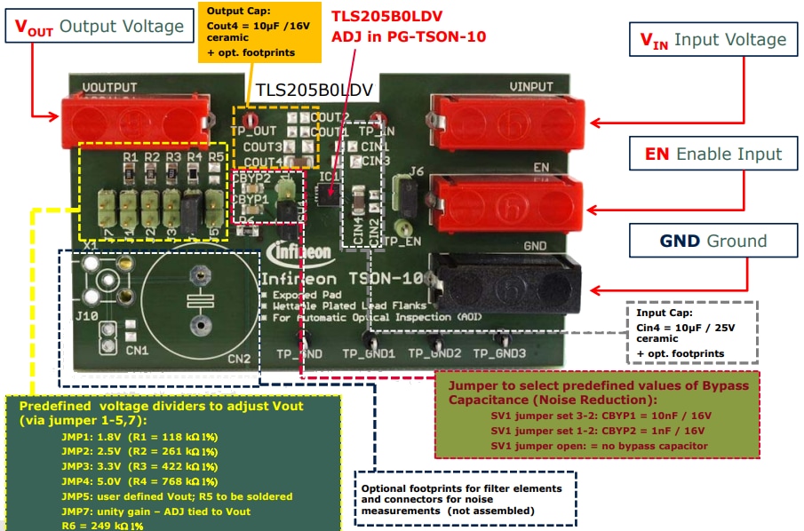 Infineon Technologies TLS205B0LDV Demo Board