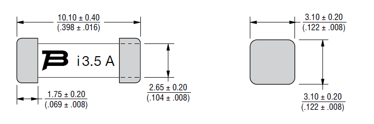 Block Diagram - Bourns SinglFuse™ SF-3812TL-T Low Power SMD Fuses