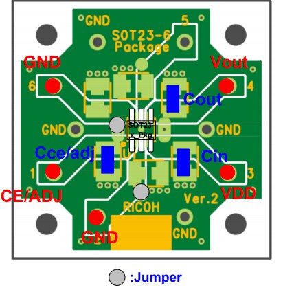 Block Diagram - Nisshinbo R1540N001B-EV Evaluation Board