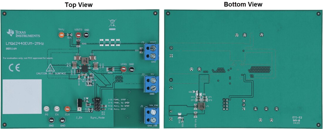 Mechanical Drawing - Texas Instruments LMQ62440EVM Converter Evaluation Module (EVM)