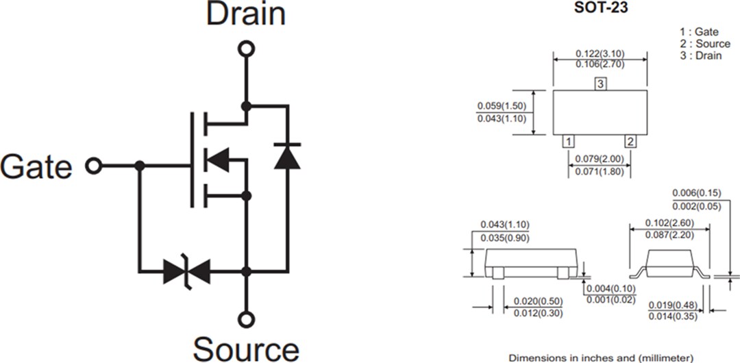 Comchip Technology A2N7002H-HF N-Channel MOSFET