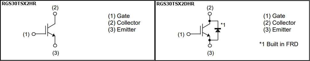 Schematic - ROHM Semiconductor RGS30TSX2DHR & RGS30TSX2HR AEC-Q101 IGBTs