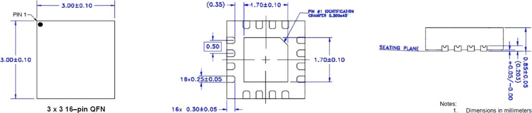 Mechanical Drawing - Qorvo QPL1819 75Ω CATV Amplifier