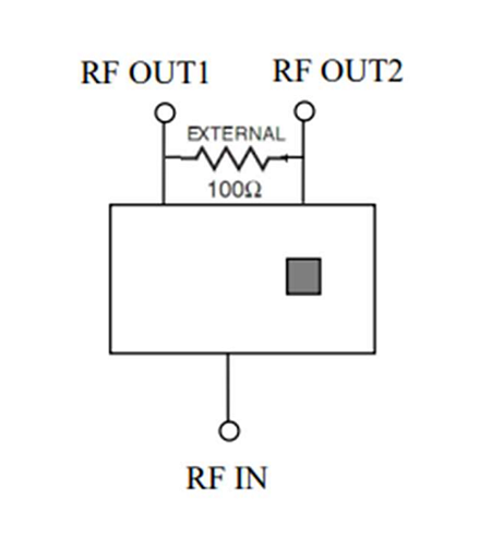 Schematic - Abracon APDD Two-Way RF Power Dividers
