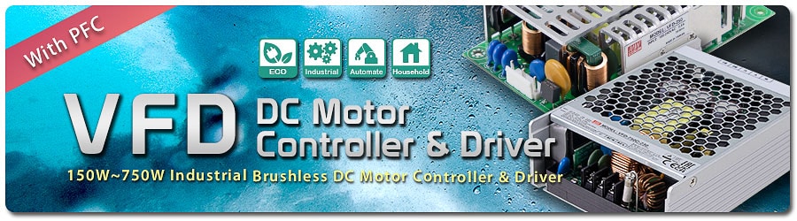 MEAN WELL VFD-250P-230 & VFD-350P-230 Frequency Drives