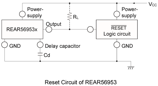 Application Circuit Diagram - Renesas Electronics REAR5695x Supervisory Circuit ICs