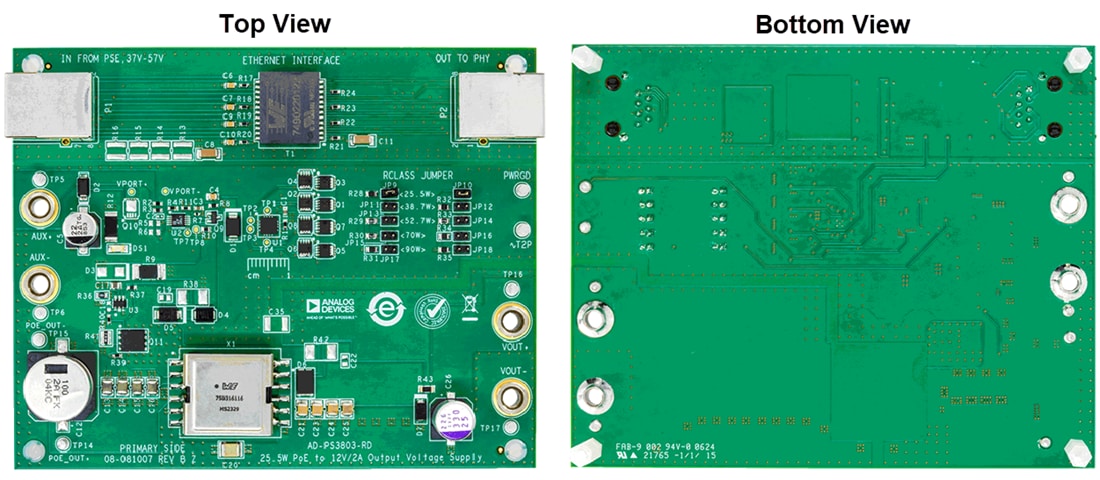 Mechanical Drawing - Analog Devices Inc. AD-PS3803-RD Reference Design