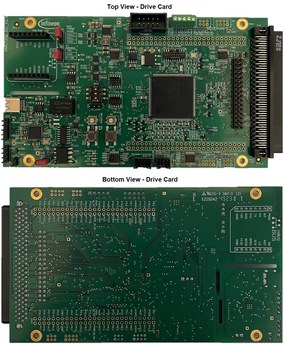 Mechanical Drawing - Infineon Technologies KITXMC7200DCV1TOBO1 Motor Drive Card