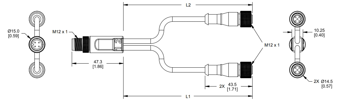 Schematic - Banner Engineering S15Y M12 Splitters